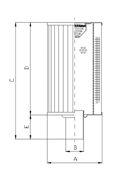 RVR125B40B hydraulic filter element