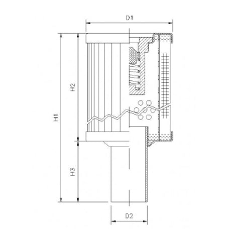 RVR125K10B/3 Filter element for return filter