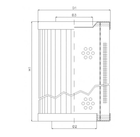 RVR132A05B filter element for return filter