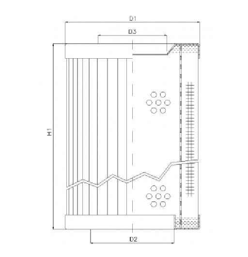 RVR132K20B hydraulic filter element