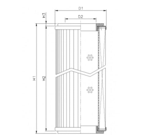 RVR1360B130B filter element for return filter