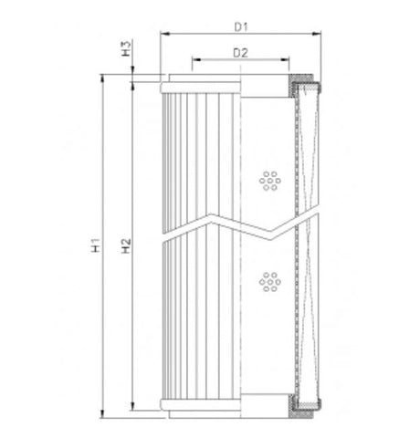 RVR1360E03B filter element for return filter