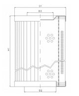 RVR156E20B hydraulic filter element