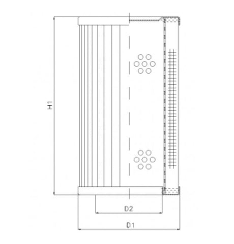 RVR165K20B filter element for return filter