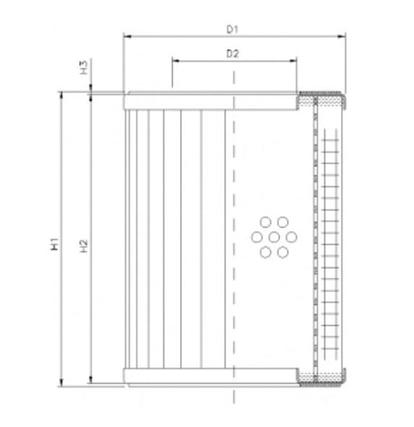 RVR1900K05B filter element for return filter