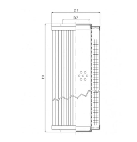 RVR1901E03B filter element for return filter