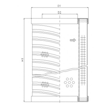 RVR20B100B filter element for return filter