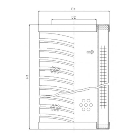 RVR20E05B filter element for return filter
