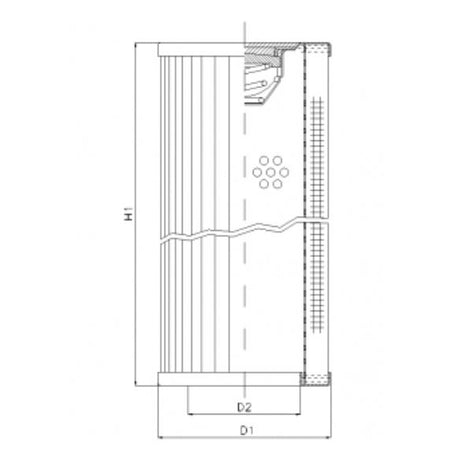 RVR250B100B filter element for return filter