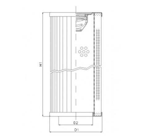 RVR330A05B filter element for return filter