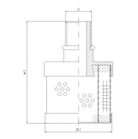 RVR406A10B filter element for return filter