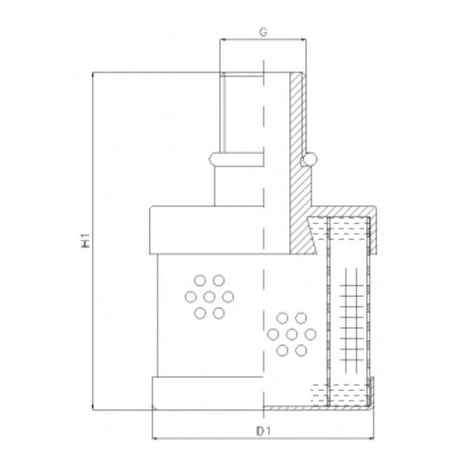 RVR410A05B filter element for return filter