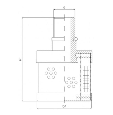 RVR410A10B filter element for return filter