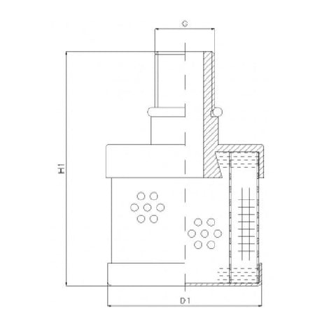 RVR410B200B hydraulic filter element