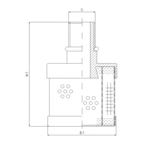 RVR410E03B filter element for return filter