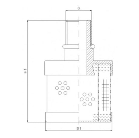 RVR410E05B filter element for return filter