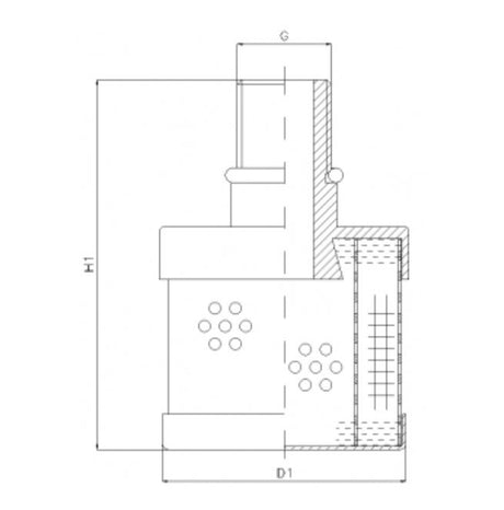 RVR410L05B filter element for return filter