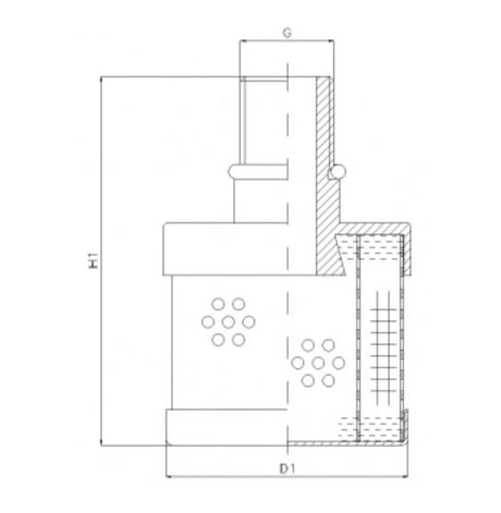 RVR420A05B filter element for return filter