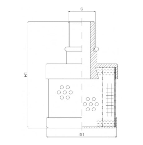 RVR420A10B filter element for return filter