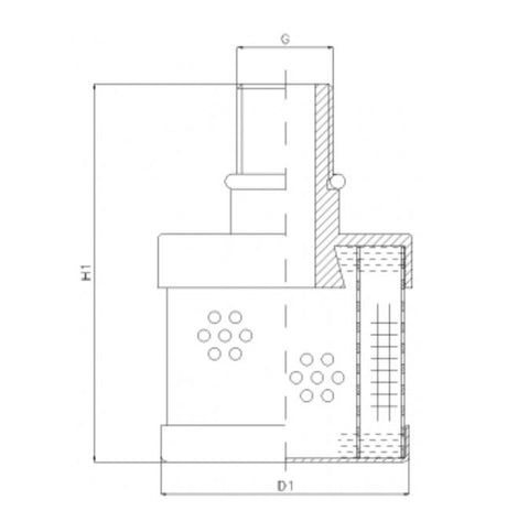 RVR420E10B filter element for return filter