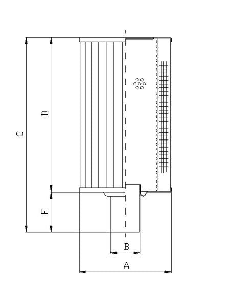 RVR65K20B hydraulic filter element
