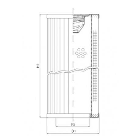 RVR660A05B filter element for return filter