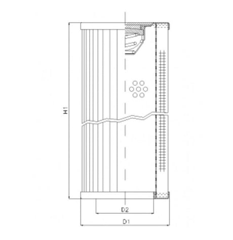 RVR660B10B filter element for return filter