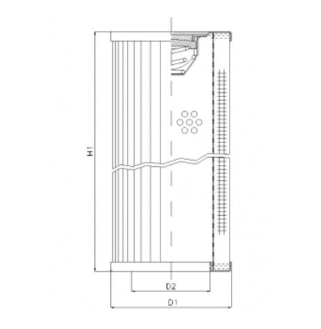 RVR660B60B filter element for return filter