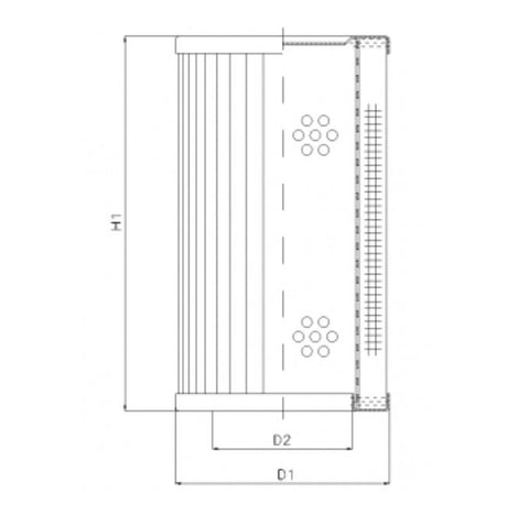 RVR660E03B filter element for return filter