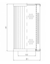 RVR660K20B/3 hydraulic filter element