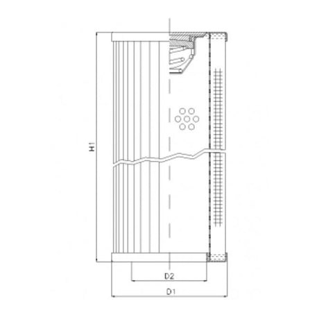 RVR750B40B filter element for return filter