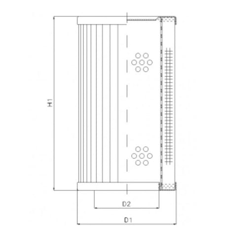 RVR750E05B filter element for return filter