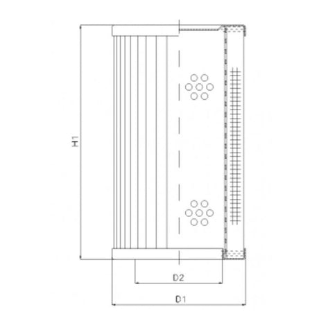 RVR750K20B filter element for return filter