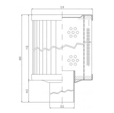 RVR85E03B filter element for return filter