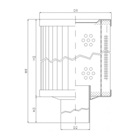 RVR85E10B filter element for return filter