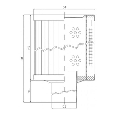 RVR85K05B filter element for return filter