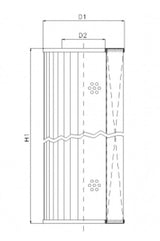 S110C25 Filter element for suction filter