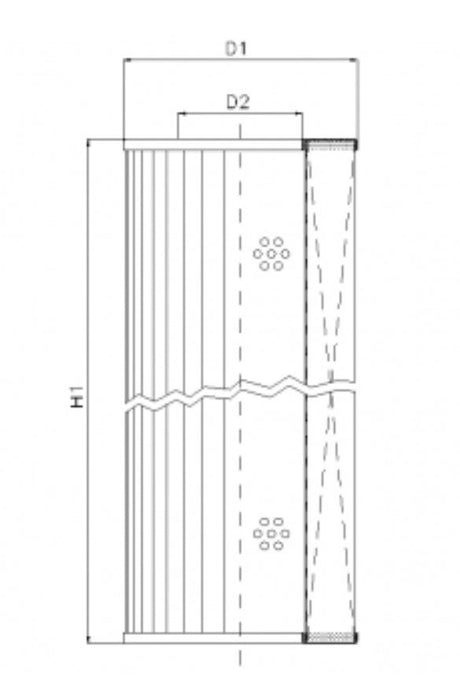S120G25 Filter element for suction filter