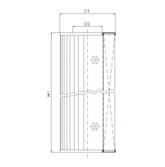 S164C10 Filter element for suction filter