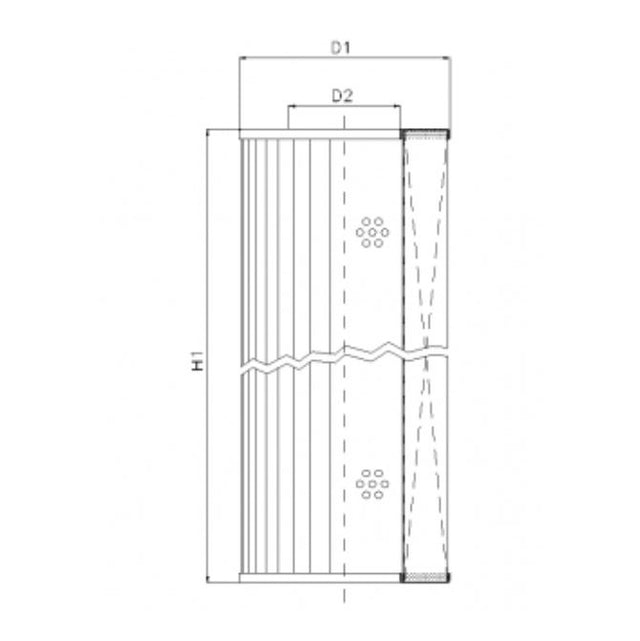 S164C25 Filter element for suction filter