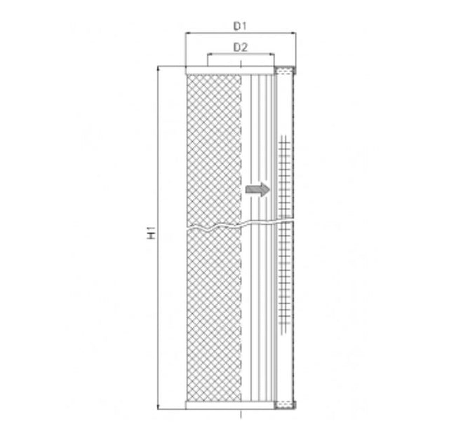 S210T250 Filter element for suction filter