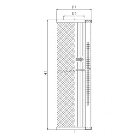 S213T25 Filter element for suction filter