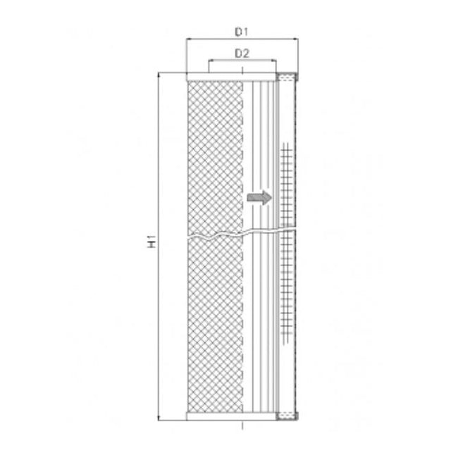 S220T125 Filter element for suction filter
