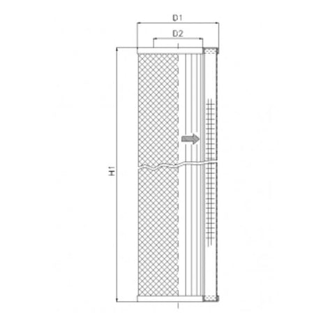 S221T250 Filter element for suction filter