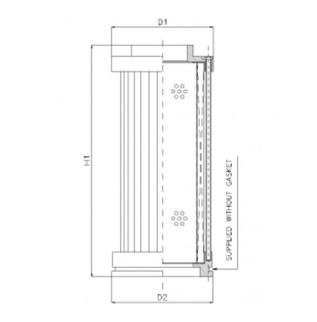 S410T40 Filter element for suction filter