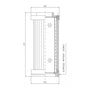 S410T40 Filter element for suction filter