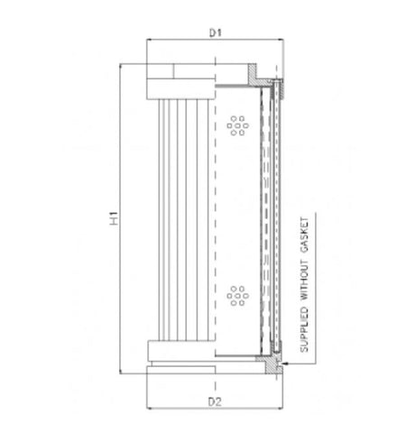 S410T74 Filter element for suction filter
