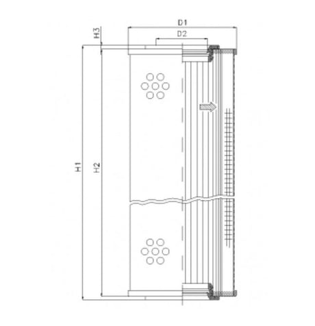 S4110C25V Filter element for suction filter