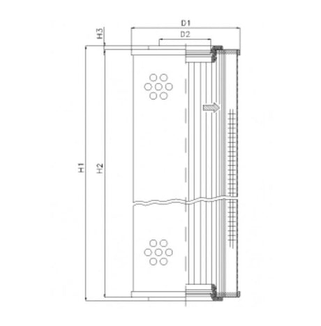 S4110G03V Filter element for suction filter