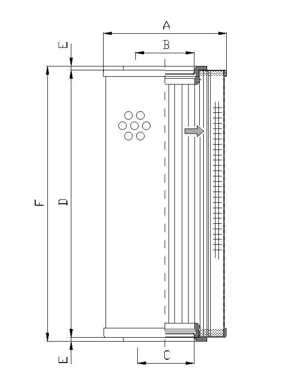 S4110P40 Filter element for suction filter